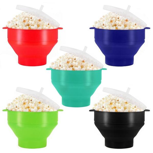 Microwave Silicone Popcorn Popper Maker Black - Bed Bath & Beyond ...