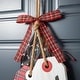 preview thumbnail 14 of 58, Glitzhome 24"H Wooden Valentine's St. Patrick's Americana Doorknob Hanging Decor