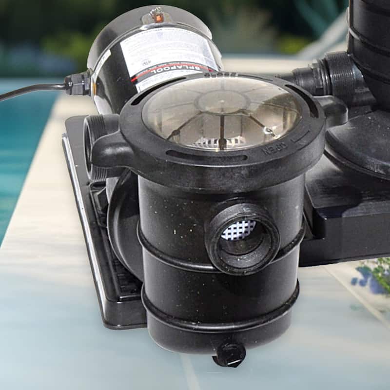 Swimline HydroTools Hydro Flo 1.5 HP 5820 GPH 2 Speed Horizontal Discharge Pump - 25