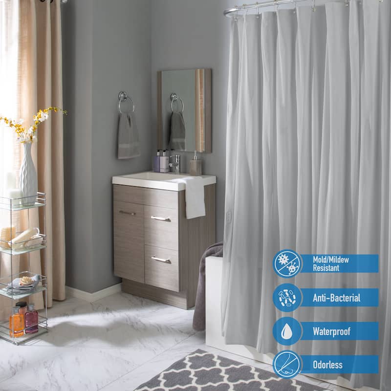 Bath Bliss 2 Pack Splash Guard Shower Liner