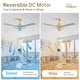 preview thumbnail 6 of 86, Sofucor 48/52 Inch Ceiling Fan with Light, Solid Wood Blades for Living Room, Bedroom,Smart Optional