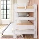 preview thumbnail 5 of 24, Max & Lily Farmhouse Twin over Twin Bunk Bed with Trundle and Built-in Ladder