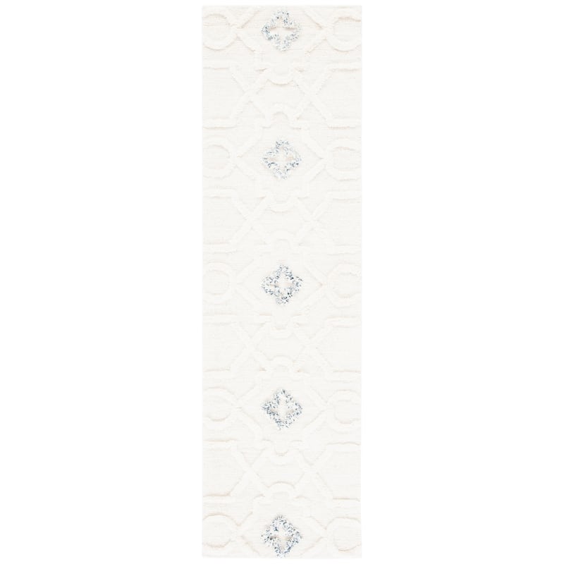 SAFAVIEH Handmade Casablanca Shag Flores Wool Rug