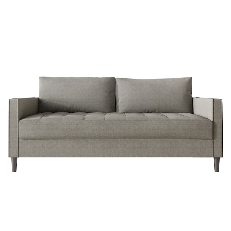 CraftPorch Contemporary Minimalist Linen Upholstered Sofa - Grey