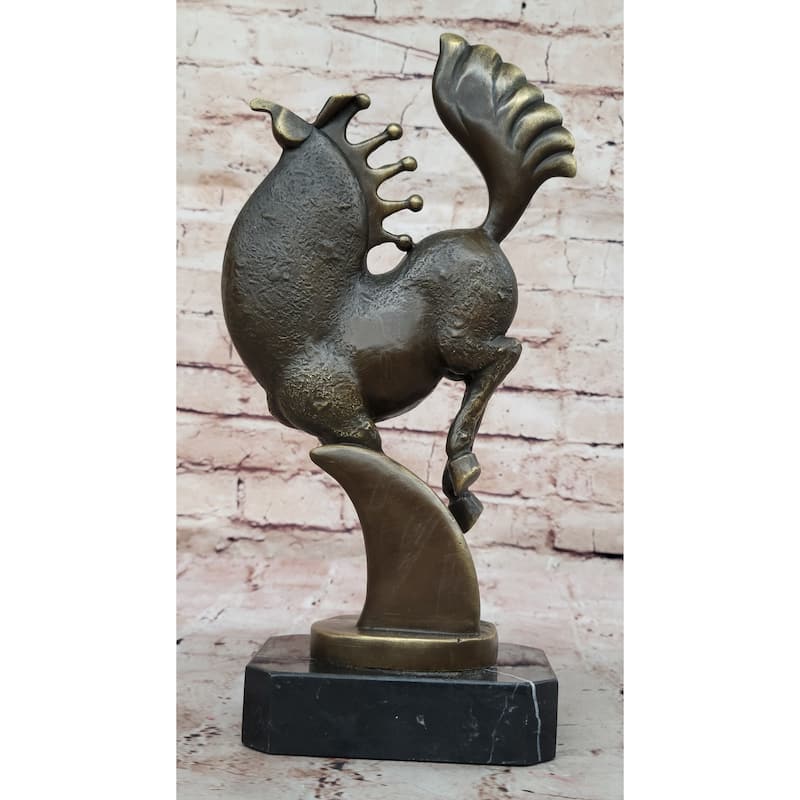 Rearing Imitative Horse Bronze Sculpture - Abstract Equestrian Wildlife Art