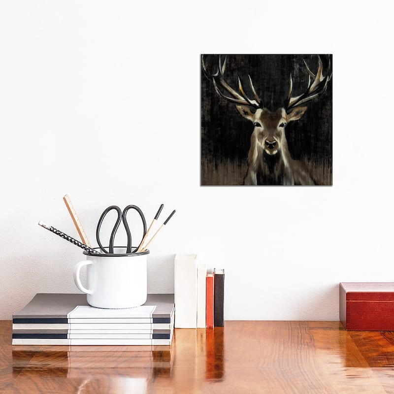 iCanvas "Young Buck" by Liz Jardine Canvas Print - 12x12x1.5