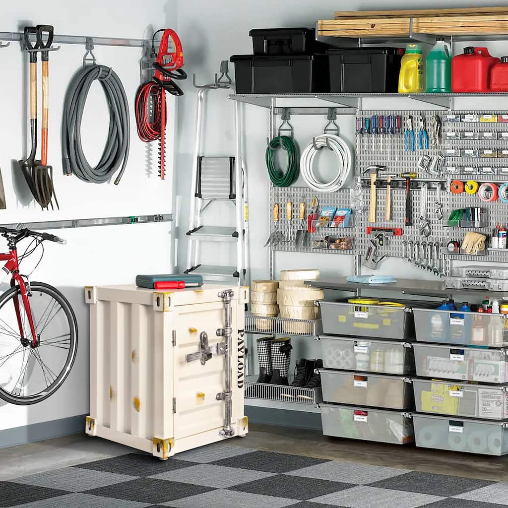 Metal Storage Cabinet with Lock for Home Office Garage and Utility Room Hallway