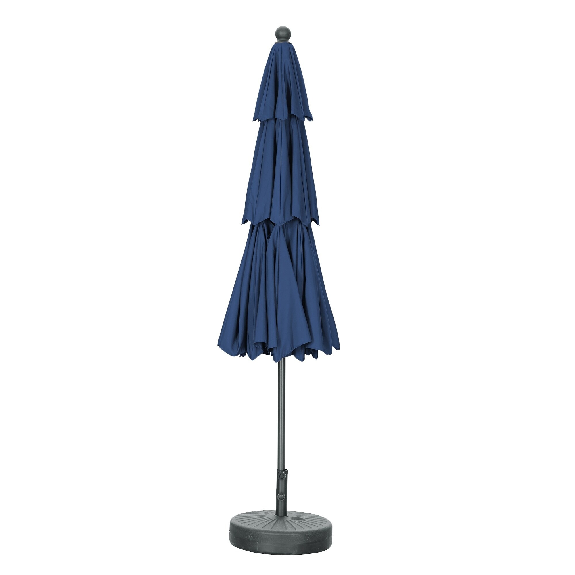 enclosed patio umbrella Business & Pleasure Co. The strong fiberglass ribs FORCLOVER 10 ft. 3-Tier Aluminum