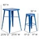 preview thumbnail 2 of 37, 23.75-inch Square Metal Indoor-Outdoor Bar Table Set - 27.75"W x 27.75"D x 40"H