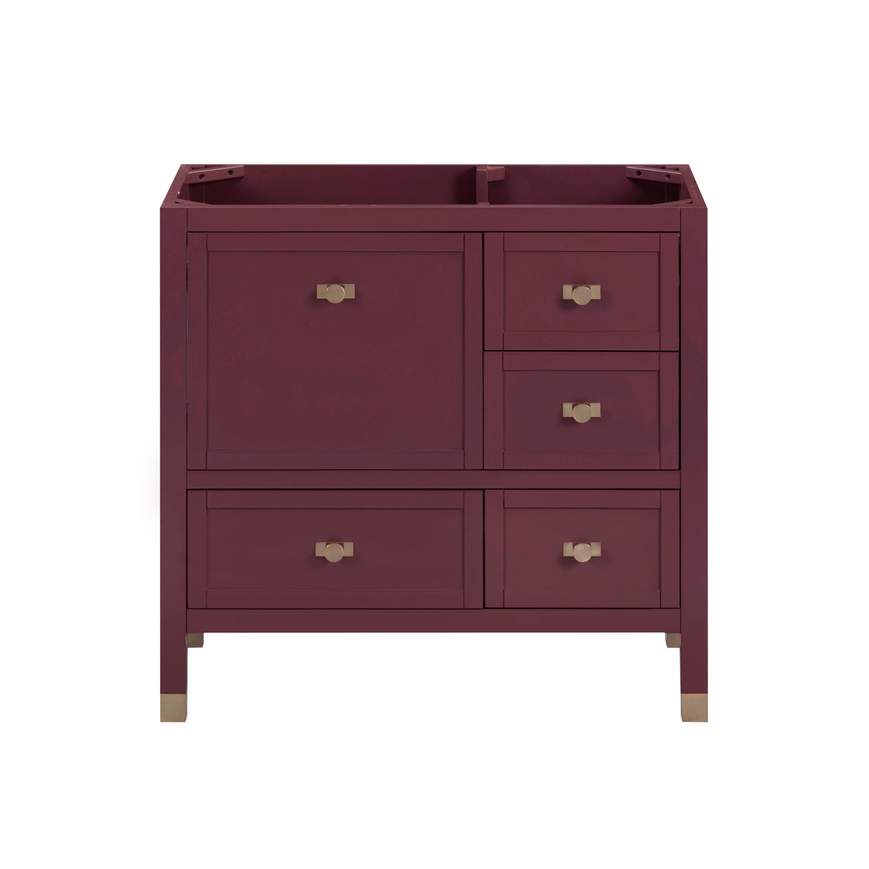 Avanity Alana Bathroom Vanity Cabinet in Burgundy Red