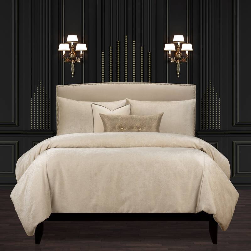 F Scott Fitzgerald Rhythm And Rhyme Cream Luxury Duvet Cover and Insert Set