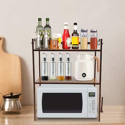 2 Tiers Kitchen Rack Microwave Oven Stand