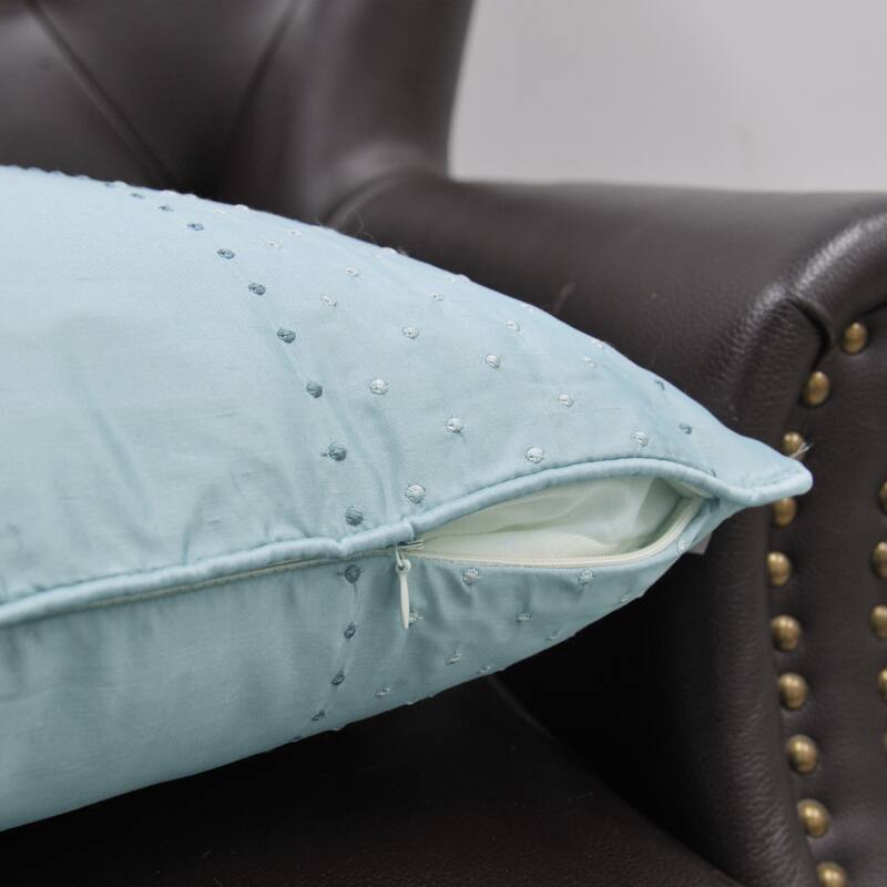 Marquesa Dots Slub Texture Pillow Shell 2 Piece Set, NO INSERT