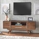 preview thumbnail 5 of 5, Carson Carrington Arendal Mid-century TV Stand Walnut
