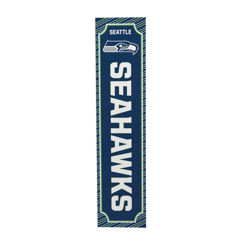 47" Double Sided Seasonal Porch Leaner, Seattle Seahawks - 47" x 11.25"