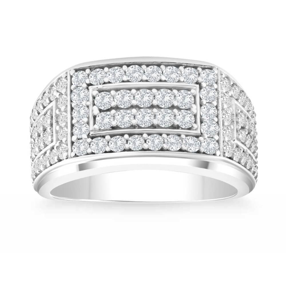 Bliss Diamond 2Ct Men's Diamond Ring in Gold Lab Grown