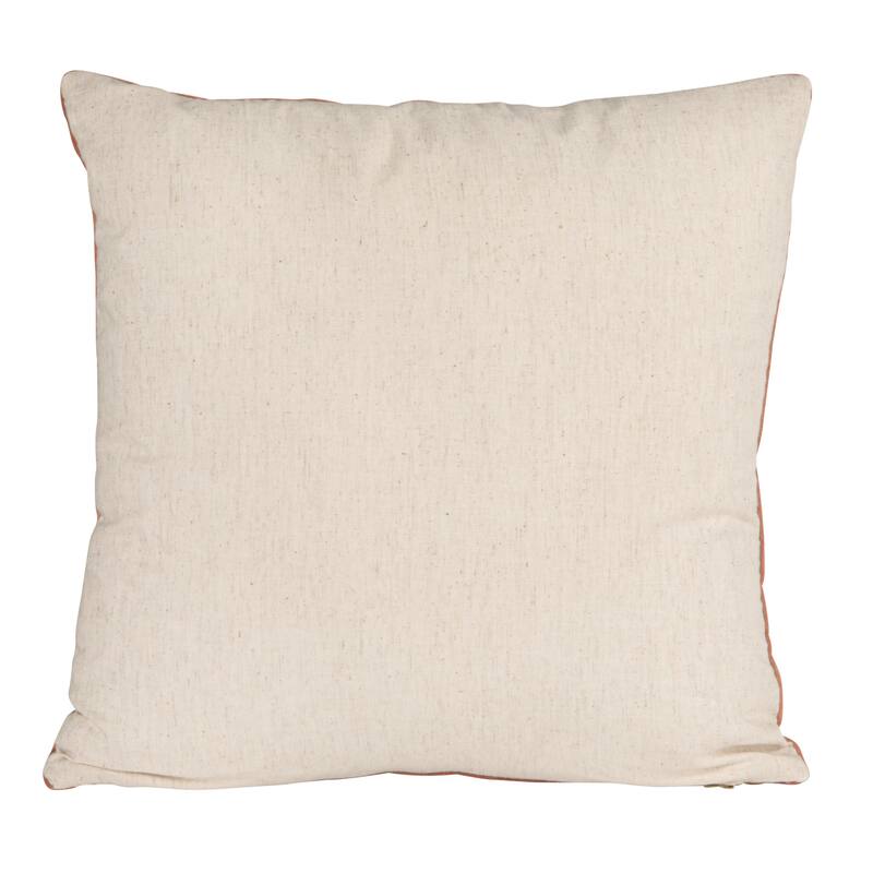 Tropical Embroidered Velvet Pillow