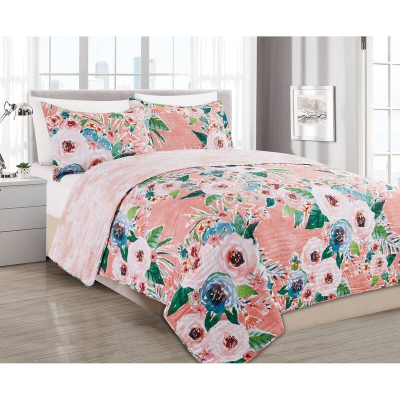 BARBARIAN by Barbra Ignatiev Fashion Floral Quilt Set