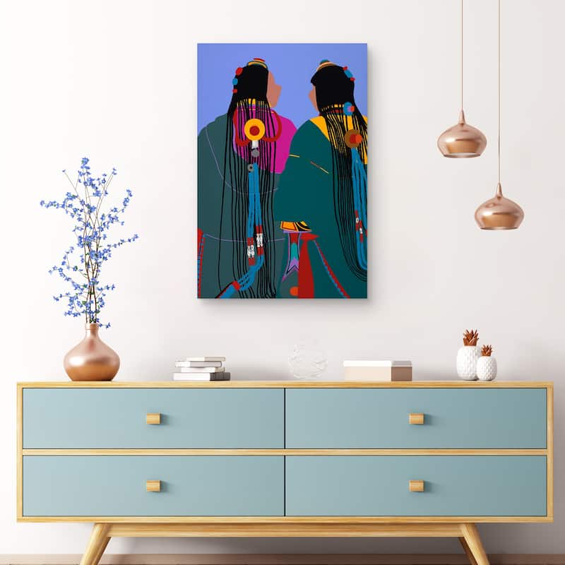 Tibetan Women by Synthia SAINT JAMES Canvas Art Print