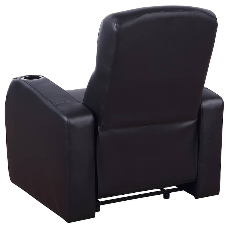 Cyrus Contemporary Upholstered Home Theater Black