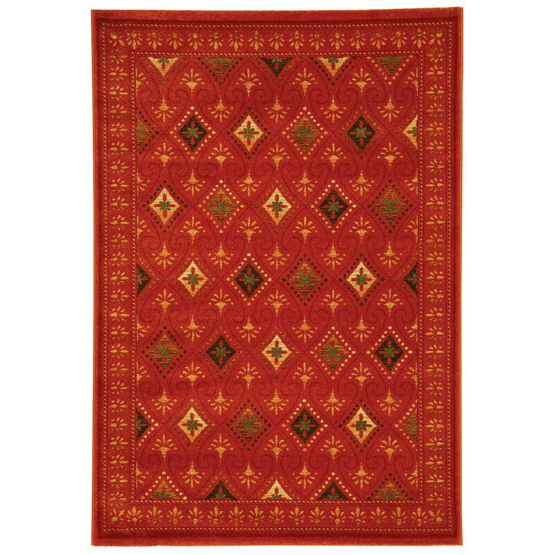 SAFAVIEH Porcello Agness Modern Rug - 5' 3" x 7' 7" - Orange - Rectangle
