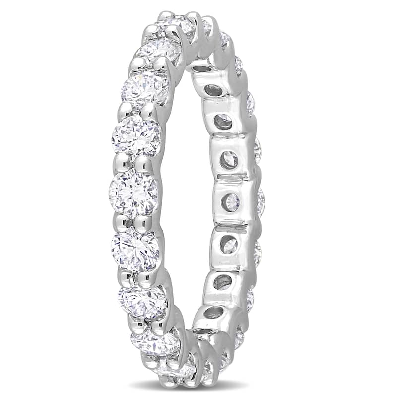 2ct TW Lab-Grown Diamond Eternity Band in 14k White Gold