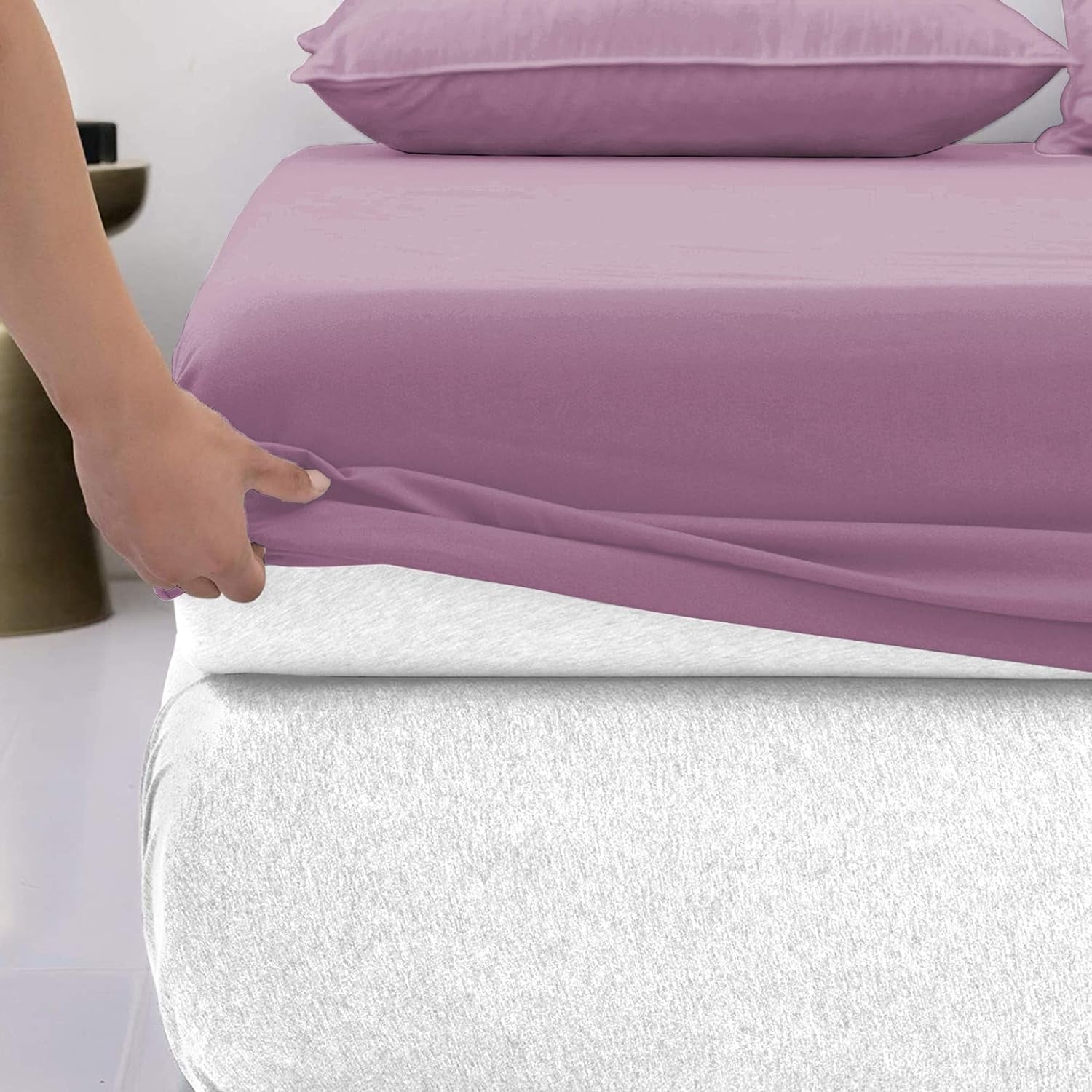 Lavish Touch Cotton TriBlend 1250 TC Fitted Sheet On Sale Bed Bath Beyond 39997874