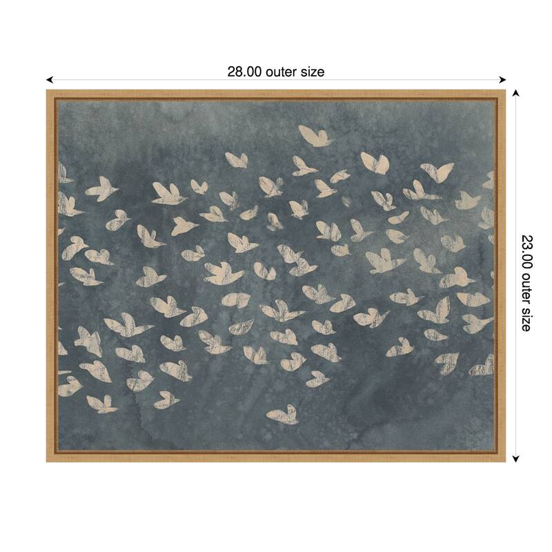 Watermark Flock No. 1 by June Erica Vess (28 x 23 in.), Framed Canvas Wall Art Print