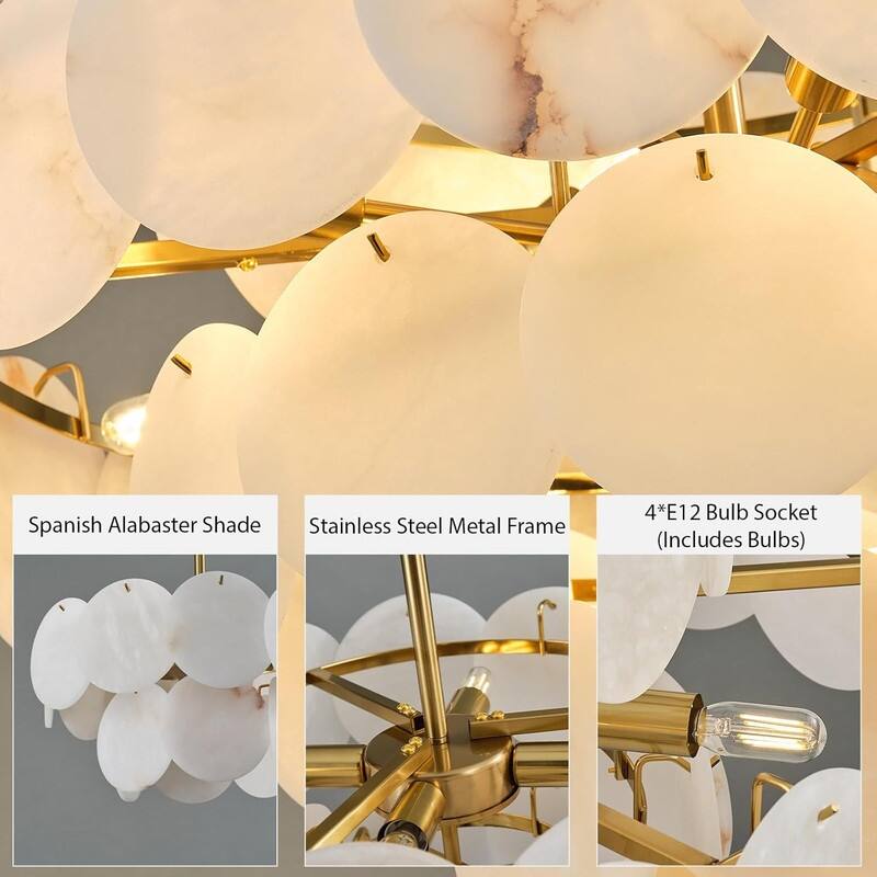 KAYLA Modern Natural Marble Living Room Chandeliers