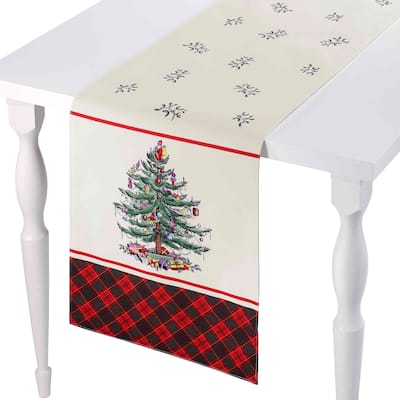 Spode® Christmas Tree Tartan 108" Runner - RNR 108"