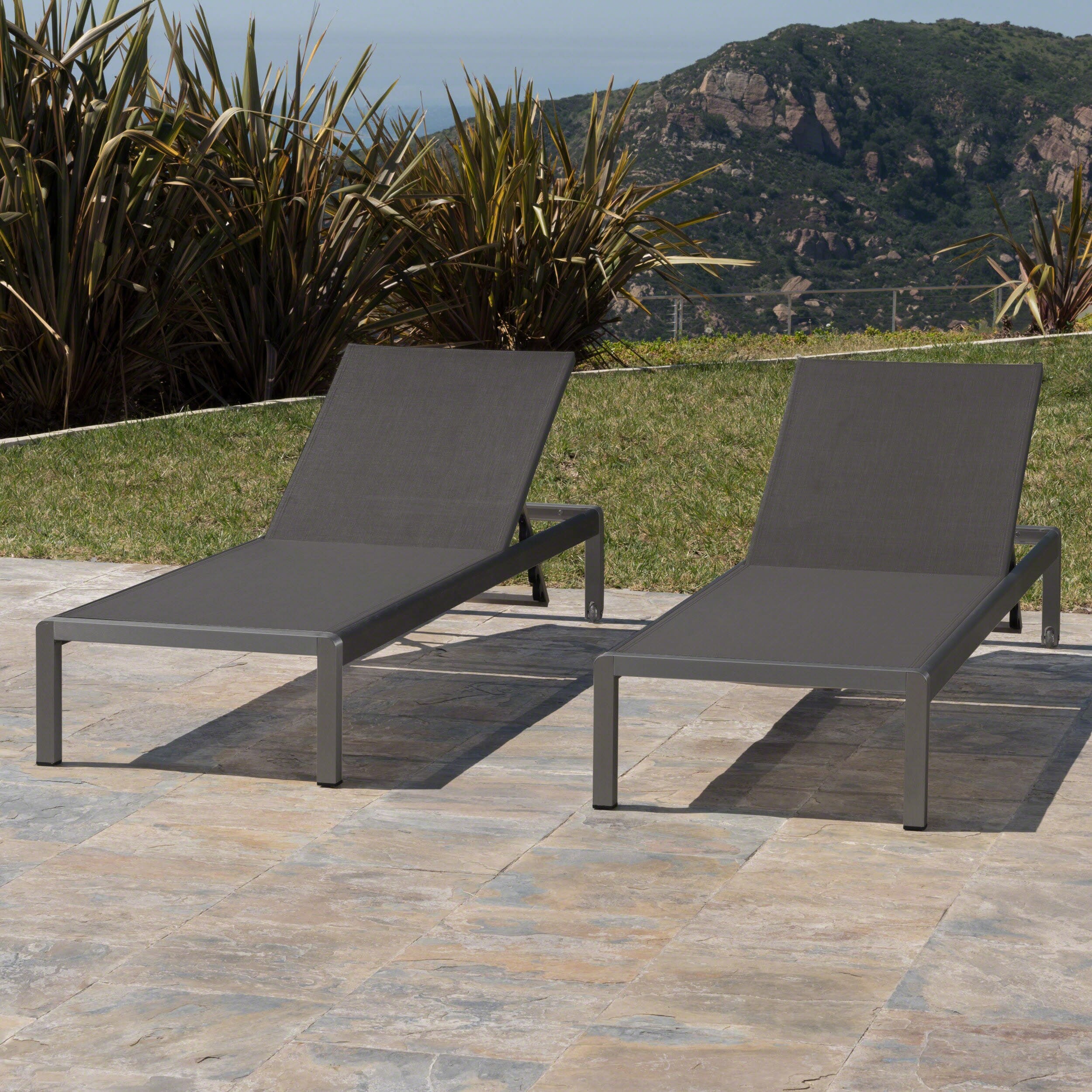 chaise lounge outdoor aluminum