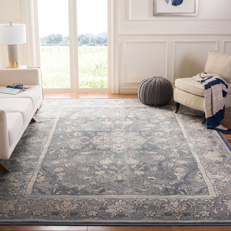 SAFAVIEH Vintage Distressed Boho Carlien Oriental Rug - 6'7" x 9'2" - Blue
