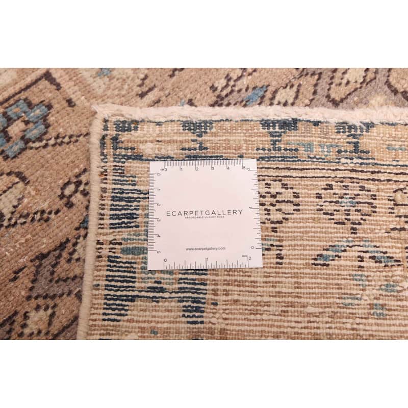 ECARPETGALLERY Hand-knotted Antalya Vintage Brown Wool Rug - 2'4 x 8'4