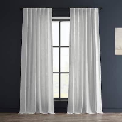 Exclusive Fabrics Heavy Faux Linen Curtain (1 Panel)