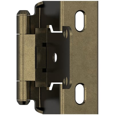 Amerock BP7540 Functional Hardware 1/2" Overlay Wrap Cabinet Door - Burnished Brass