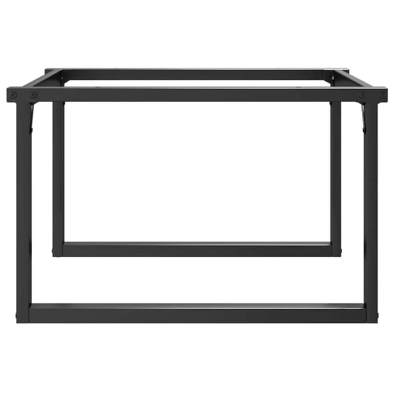 vidaXL Coffee Table Legs O-Frame 27.6"x23.6"x16.9" Steel - 27.6" x 23.6" x 16.9"