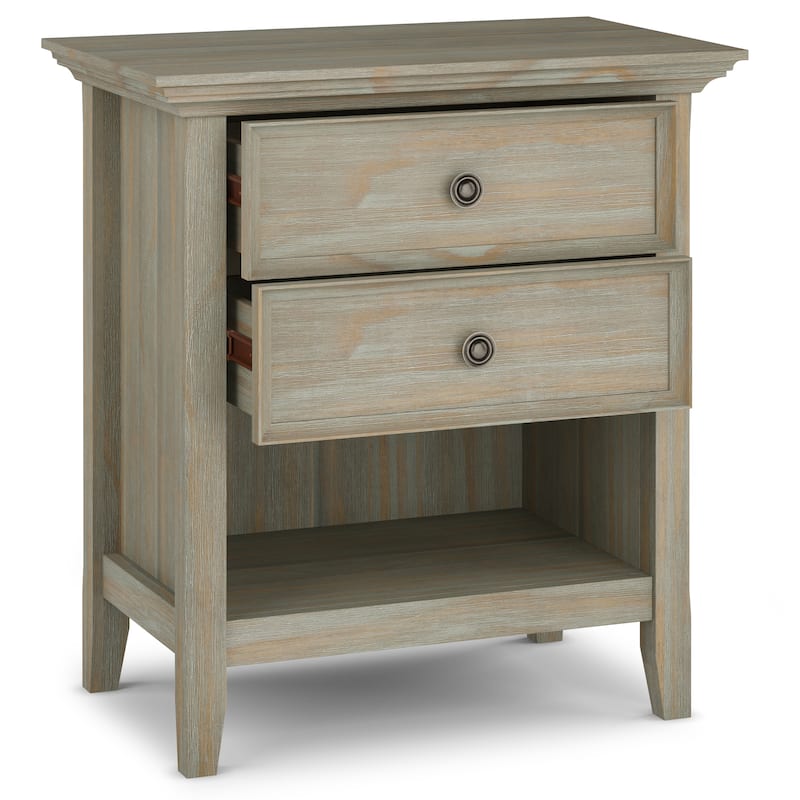 WYNDENHALL Halifax SOLID WOOD 24 inch Wide Bedside Nightstand Table