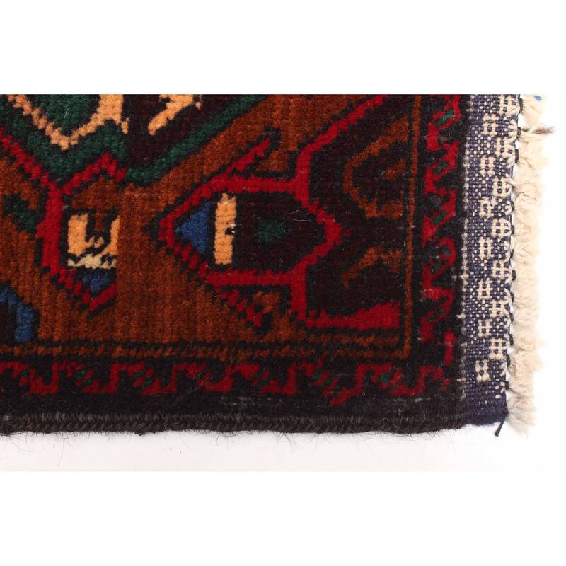 ECARPETGALLERY Hand-knotted Teimani Light Orange Wool Rug - 2'11 x 5'0