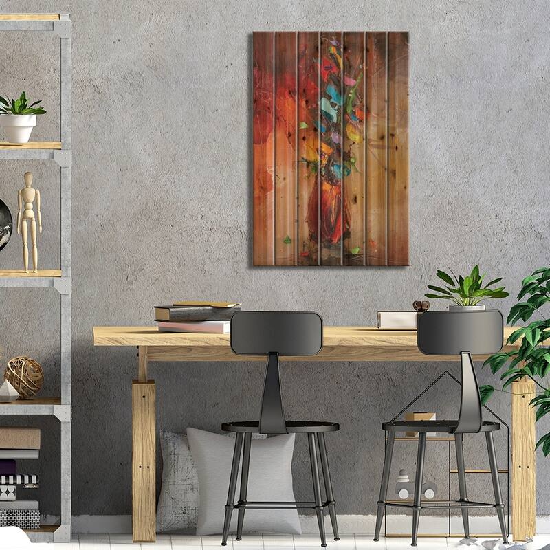 Autumn Matinee Print On Wood by Stanislav Lazarov - Multi-Color