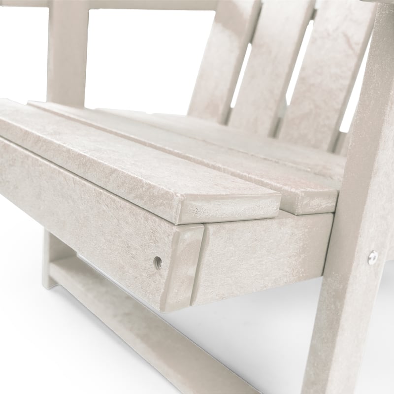 Amalfi Fully Assembled All-Weather HDPE Outdoor Folding Modern Adirondack Chair