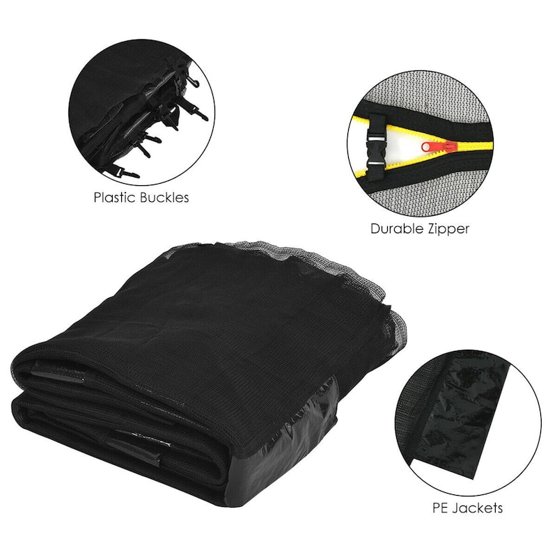 Gymax 12/14/15/16FT Replacement Trampoline Safety Enclosure Net w/ - See Details