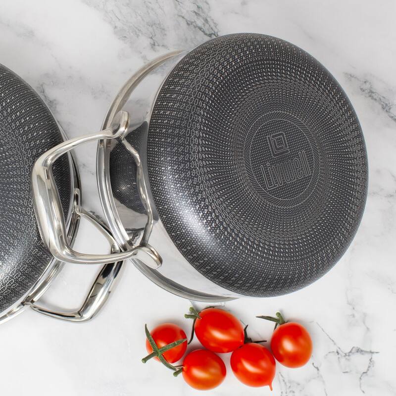 DiamondClad 4 Piece Hybrid Nonstick Stainless Steel Stock Pot Cookware Set