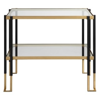 Gold Rectangular Side Table 27.75