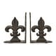 preview thumbnail 1 of 20, Decorative Fleur de Lis Bookends, Set of 2