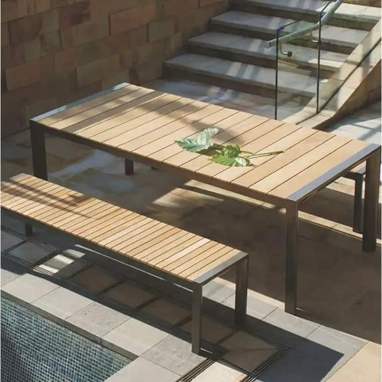 Outdoor dining Table Bench Set