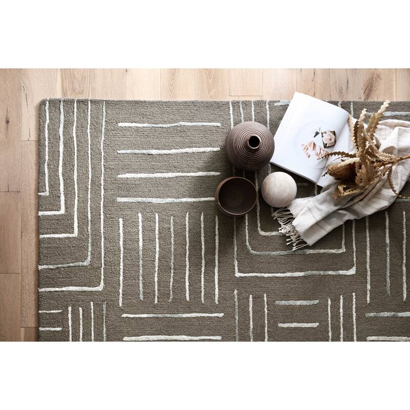 Alexander Home Reverie Geometric Contemporary Area Rug