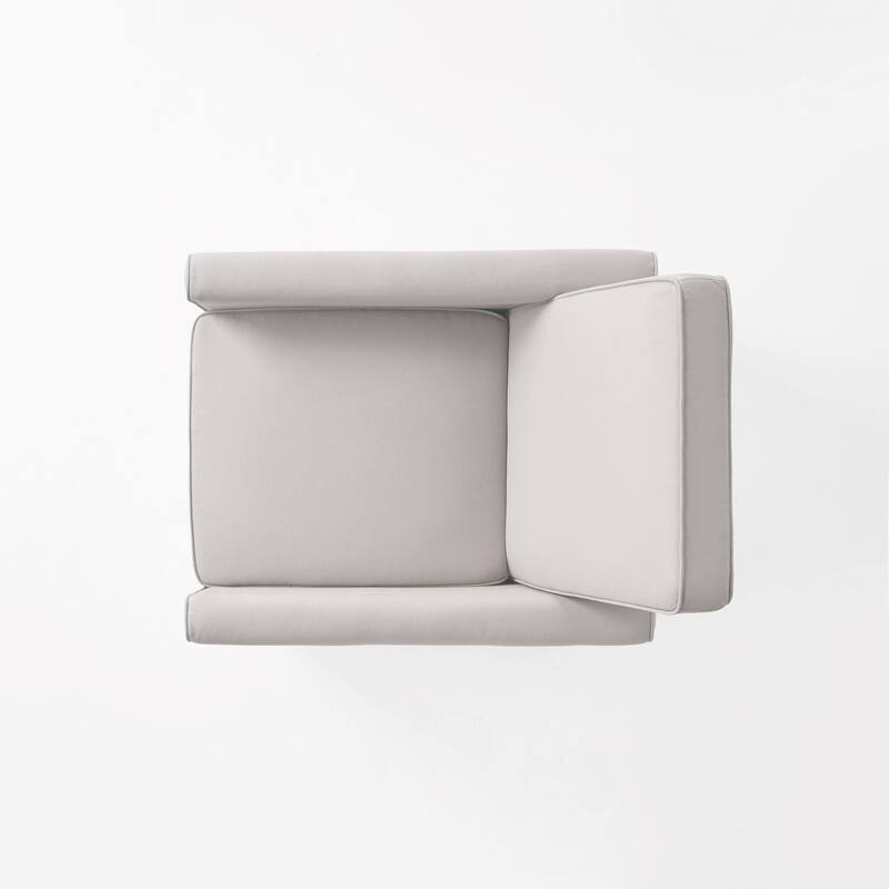 Roomfitters Fabric Push Back Chair for Elegant Home Decor, Navy Blue