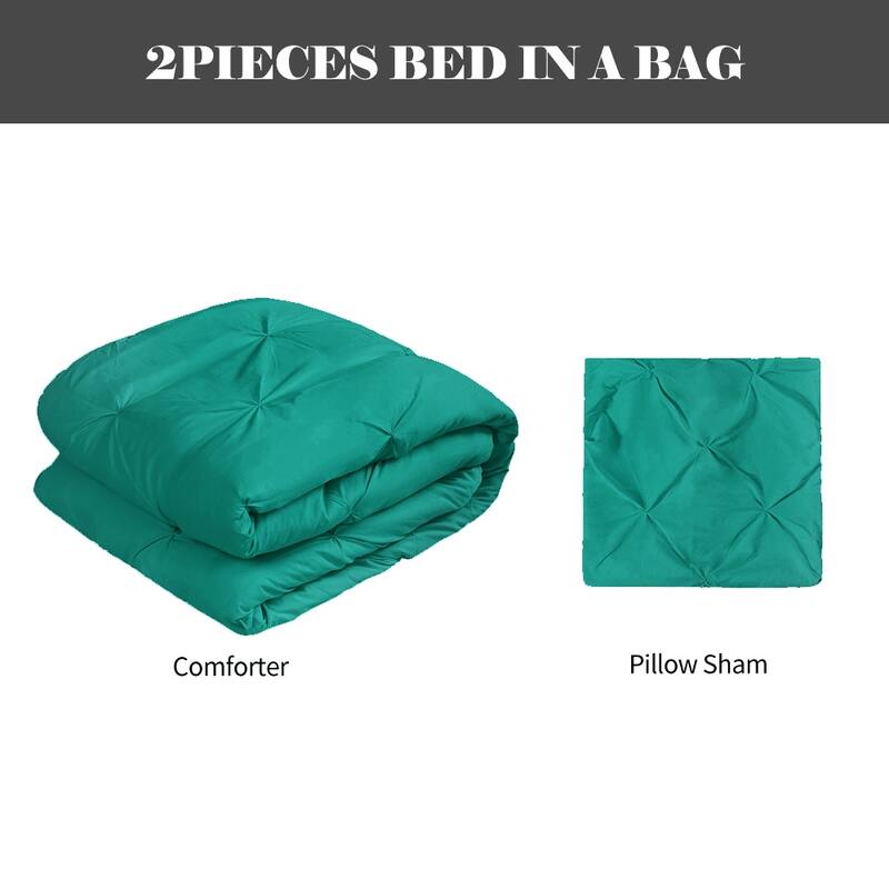 Shatex Pintuck Bedding Comforter Sets