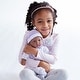 preview thumbnail 7 of 5, JC Toys La Baby Soft 11" Baby Doll, Purple with Blanket, African-American