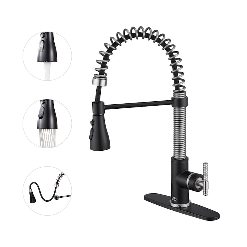 Single Handle Pull Down Sprayer Kitchen Faucet
